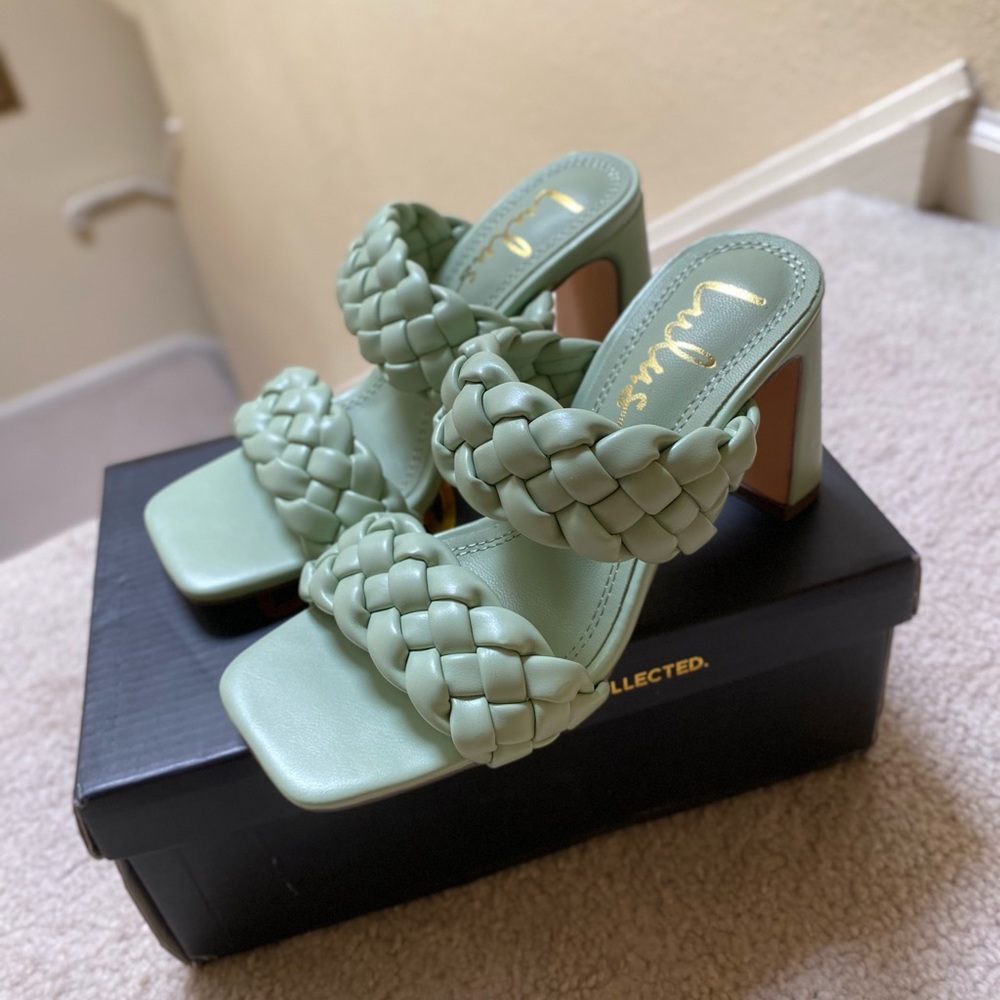 Lulu’s Louella Mint High Heel Sandals